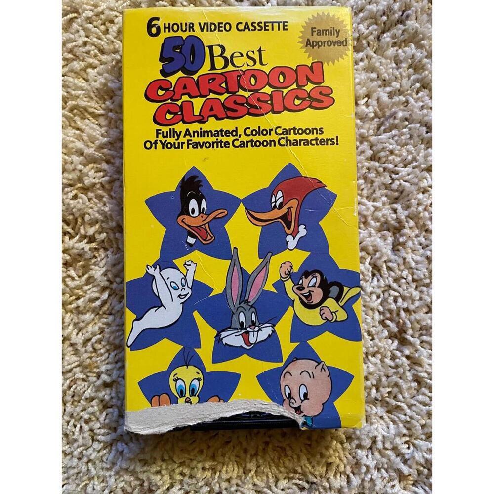 Misha & Sons "50 Best Cartoon Classics" 6 Hour Casper Porky Pig Popeye Bugs VHS